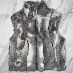 Adrienne Landau Rabbit Fur Vest